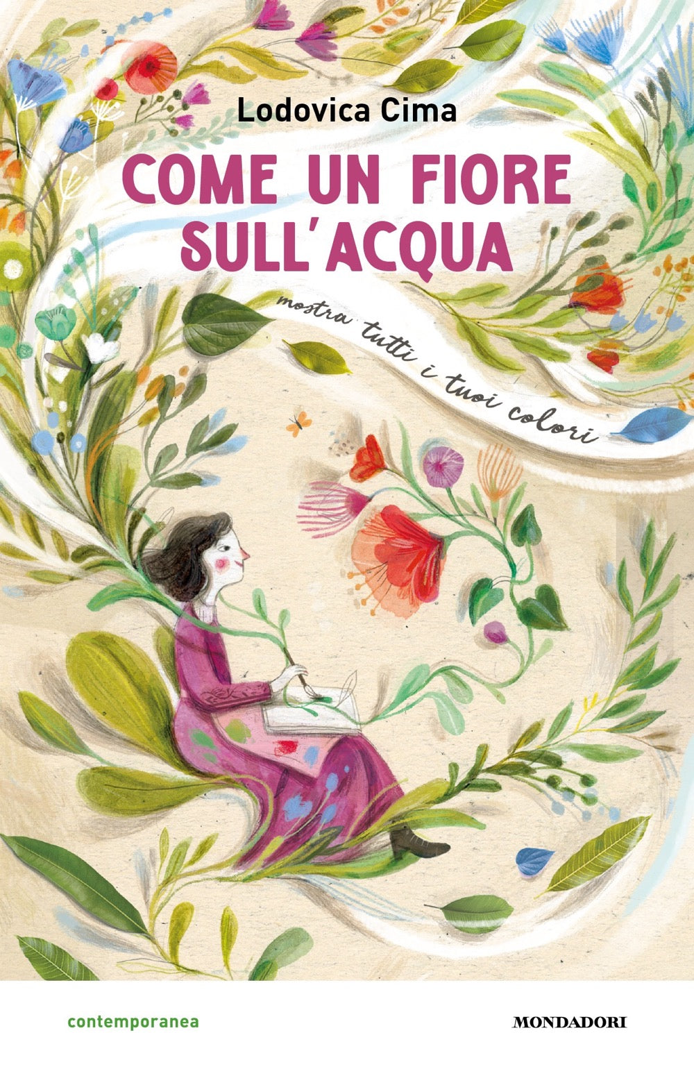 Copertina del libro COME UN FIORE SULL'ACQUA