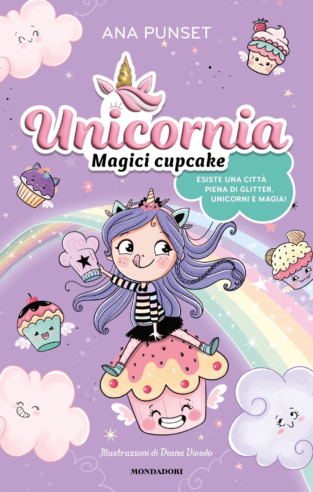 Copertina del libro UNICORNIA. MAGICI CUPCAKE