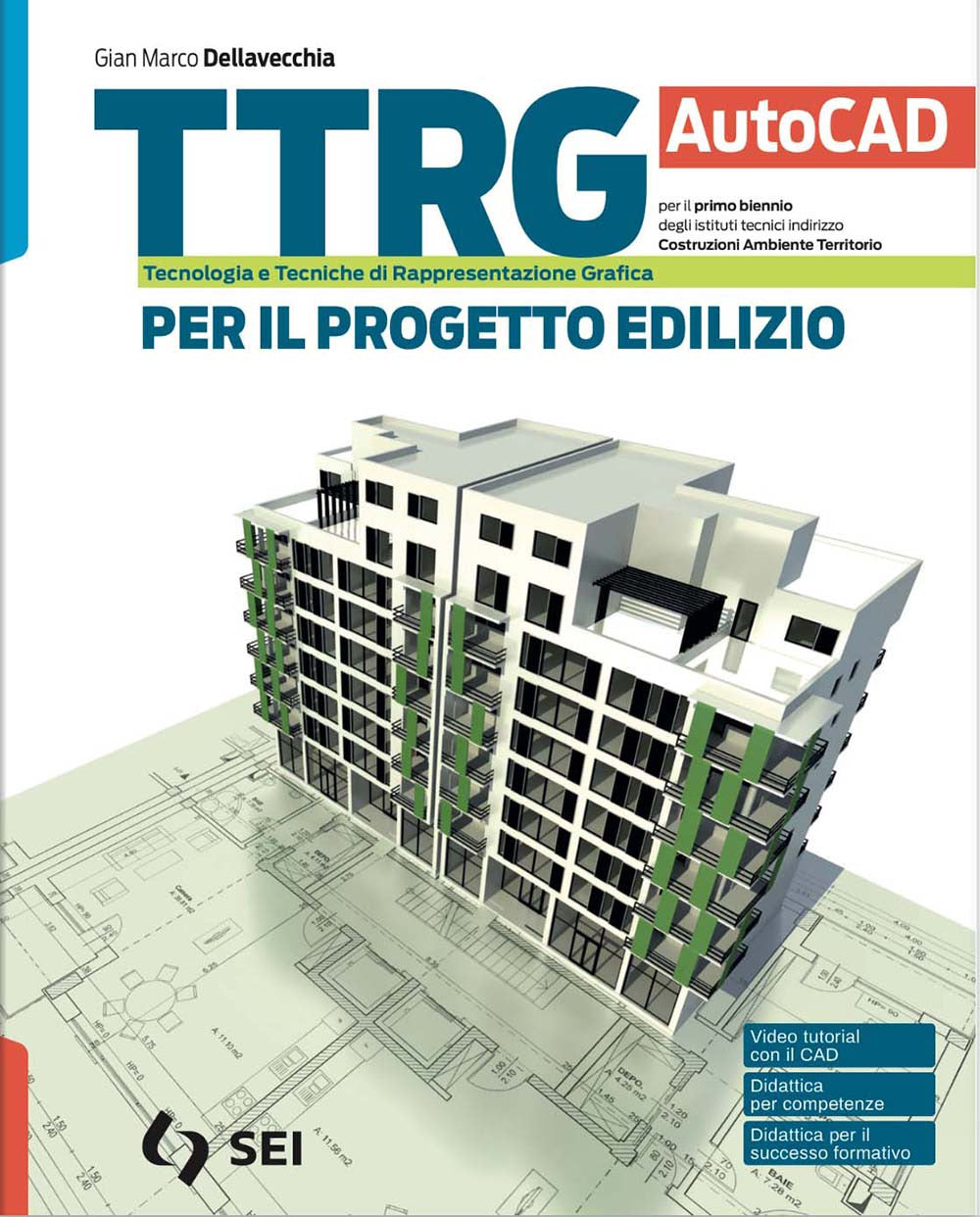 Copertina del libro TTRG. PER IL PROGETTO EDILIZIO. AUTOCAD Immagine principale del prodotto