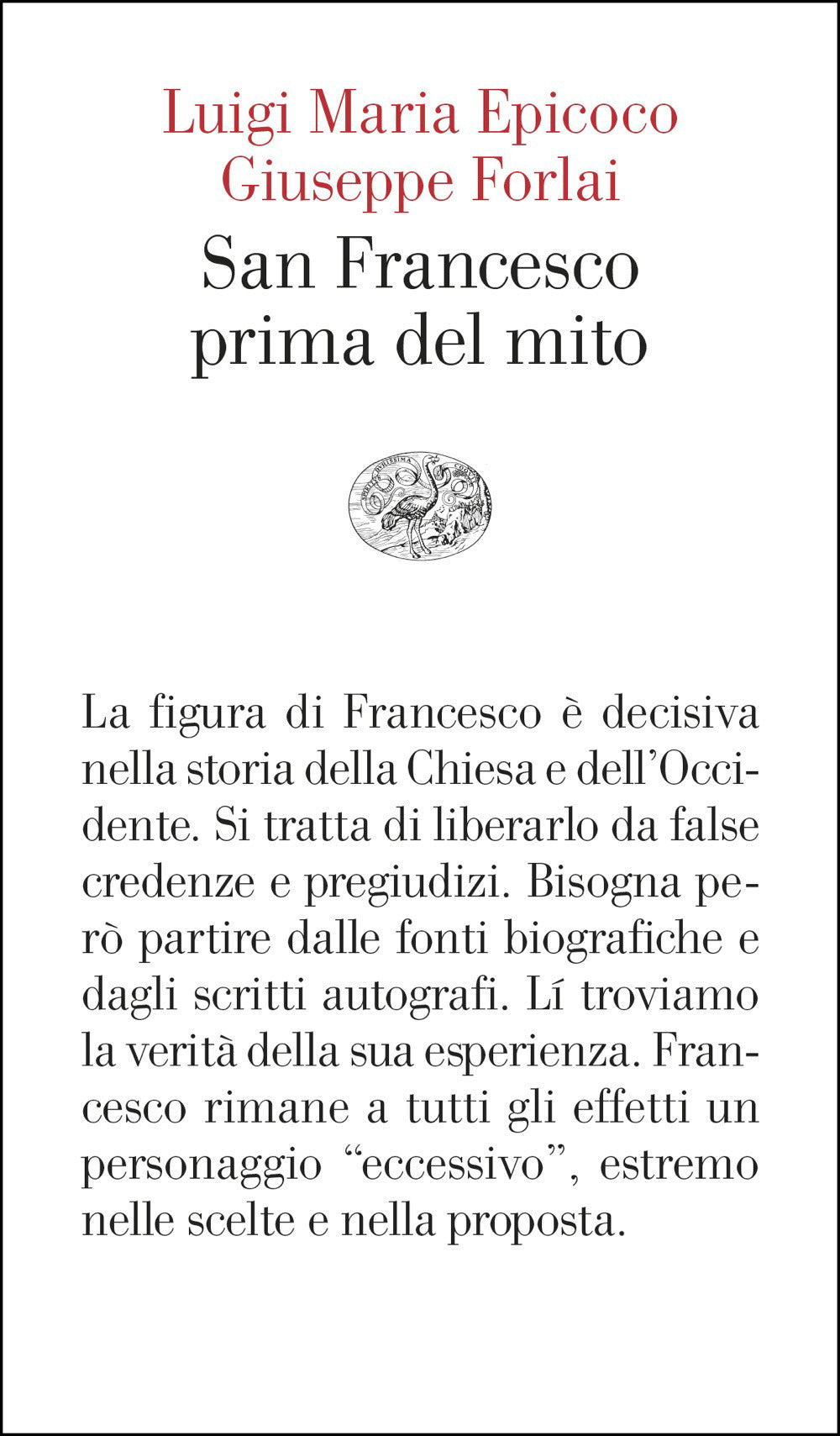 Copertina del libro SAN FRANCESCO PRIMA DEL MITO