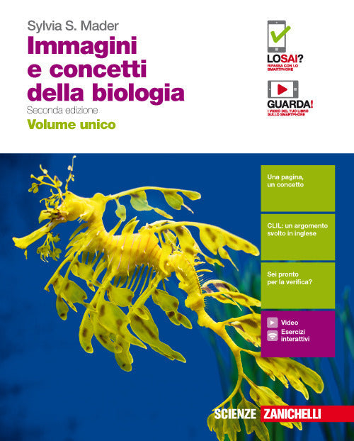 Copertina del libro IMMAGINI E CONCETTI DELLA BIOLOGIA SECON Immagine principale del prodotto