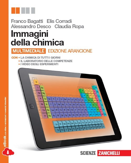 Copertina del libro IMMAGINI DELLA CHIMICA ED. ARANCIONE