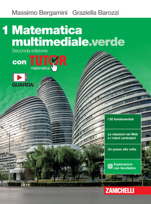 Copertina del libro MATEMATICA MULTIMEDIALE.VERDE 1 ED. MIST