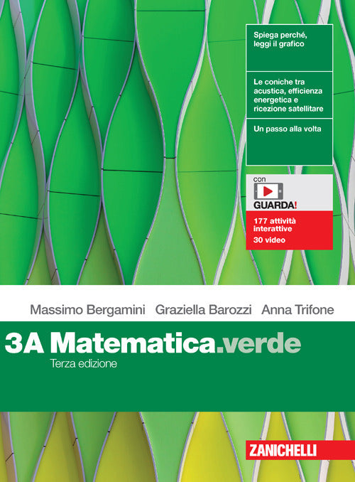 Copertina del libro MATEMATICA VERDE TERZA ED. 3A+3B ED. MIS Immagine principale del prodotto