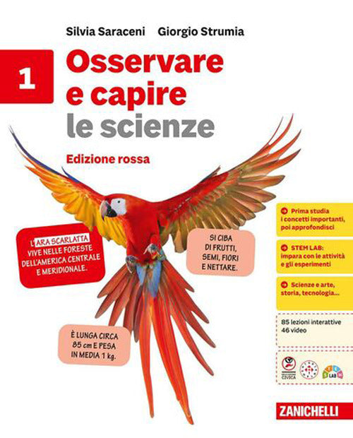 Copertina del libro OSSERVARE E CAPIRE LE SCIENZE 1