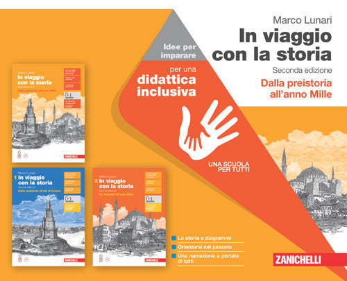 Copertina del libro In viaggio con la storia. Idee per impar Immagine principale del prodotto
