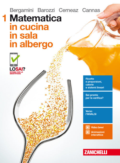 Copertina del libro MATEMATICA IN CUCINA IN SALA IN ALBERGO