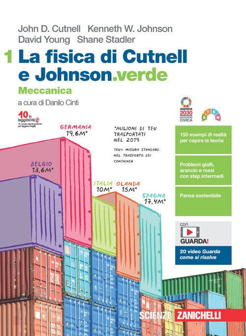 Copertina del libro FISICA DI CUTNELL E JOHNSON VERDE 1 ED.
