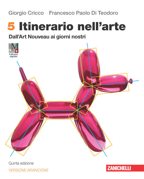 Copertina del libro ITINERARIO NELL ARTE VERSIONE ARANCIONE