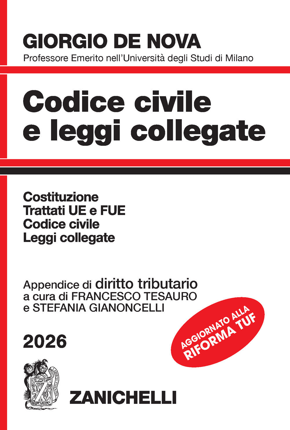 Copertina del libro 2026 CODICE CIVILE+TRIBUTARIO Immagine principale del prodotto