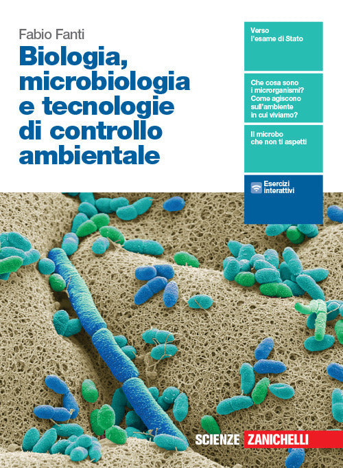 Copertina del libro BIOLOGIA MICROBIOLOGIA E TECNOLOGIE DI C