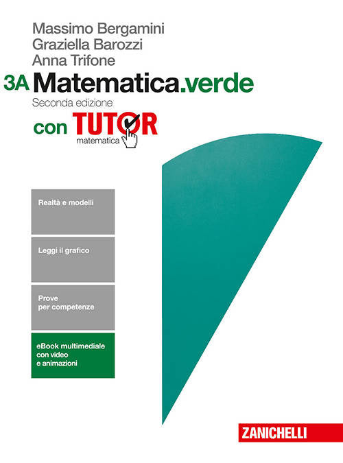 Copertina del libro MATEMATICA VERDE SECONDA ED. 3A+3B ED. M Immagine principale del prodotto