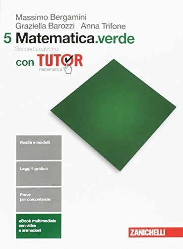 Copertina del libro MATEMATICA VERDE SECONDA EDIZONE 5 ED. M