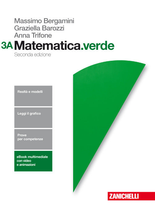 Copertina del libro MATEMATICA VERDE SECONDA ED. 3A+3B ED. M Immagine principale del prodotto