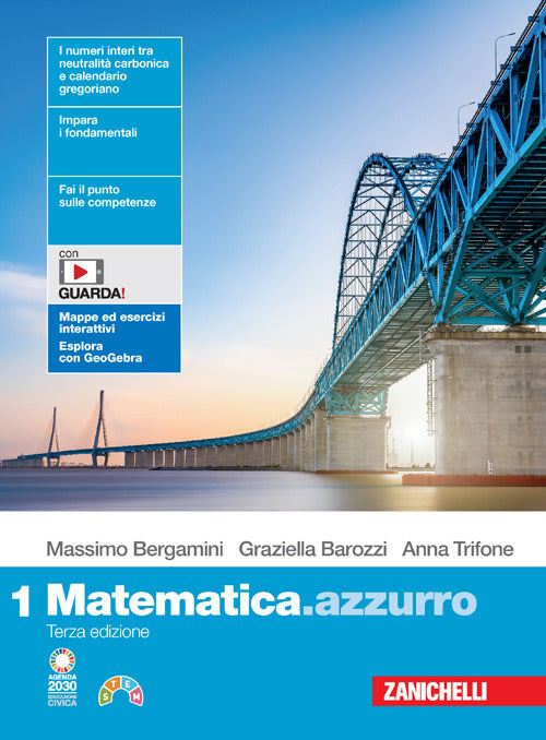 Copertina del libro MATEMATICA AZZURRO 1 ED. MISTA