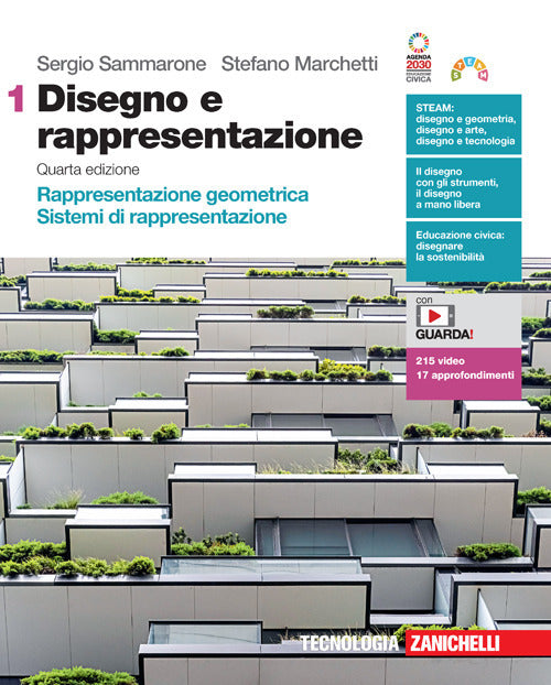 Copertina del libro DISEGNO E RAPPRESENTAZIONE 1 ED. MISTA Immagine principale del prodotto