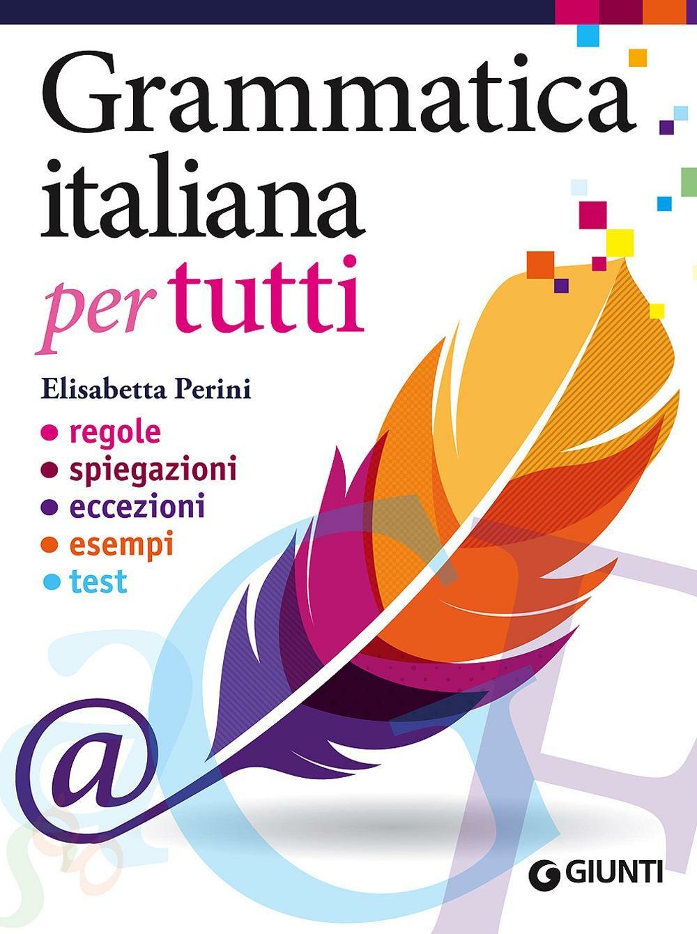 Copertina del libro GRAMMATICA ITALIANA PER TUTTI