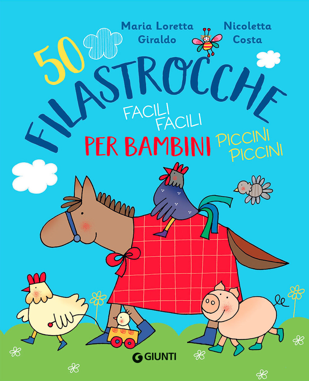 Copertina del libro 50 FILASTROCCHE FACILI FACILI PER BAMBIN