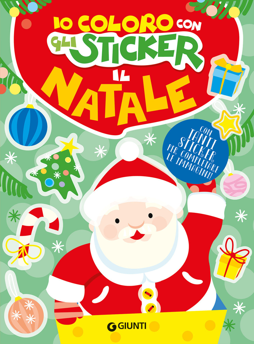 Copertina del libro IO COLORO CON GLI STICKER IL NATALE