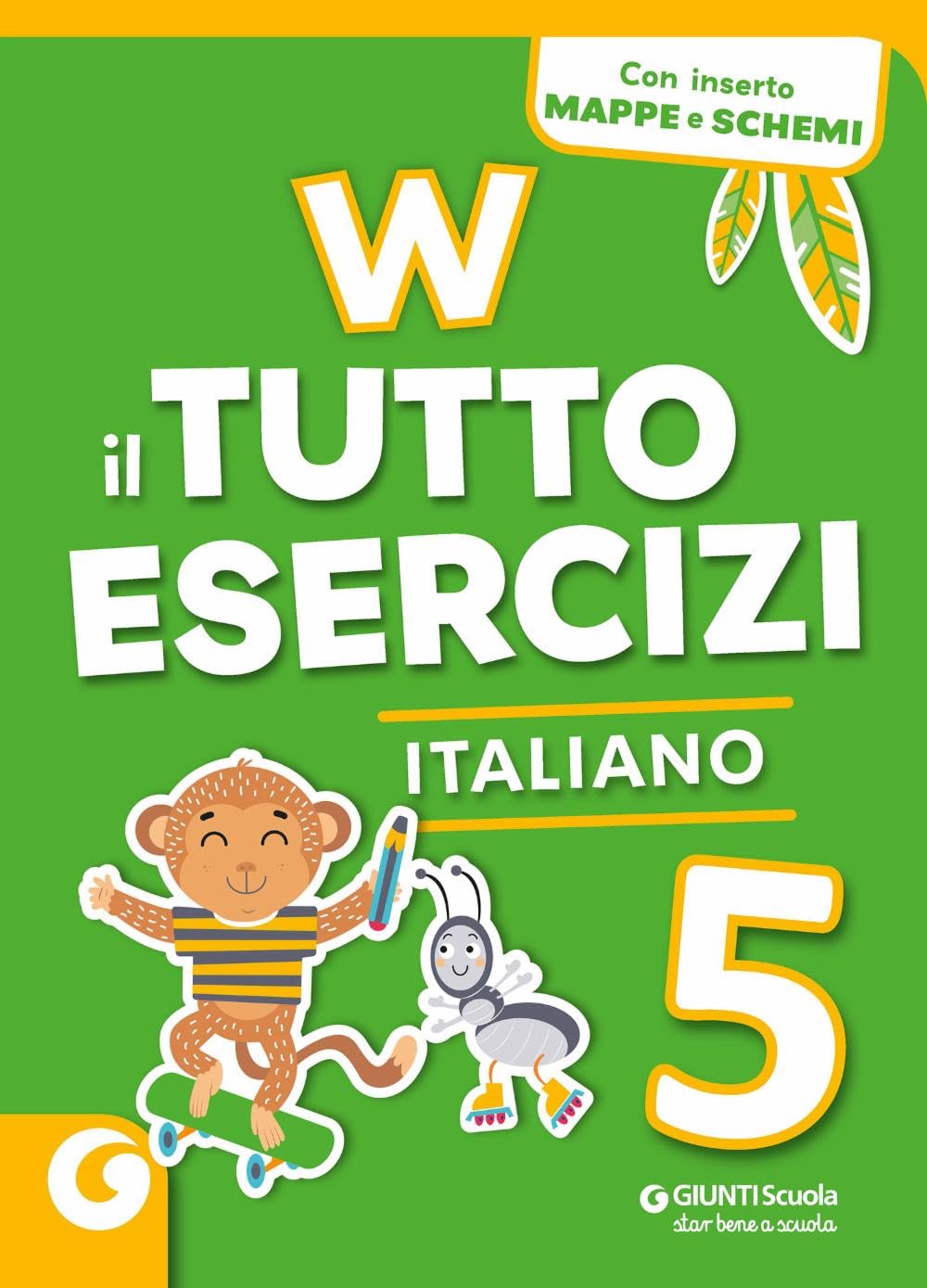 Copertina del libro W IL TUTTO ESERCIZI - ITALIANO 5 Immagine principale del prodotto
