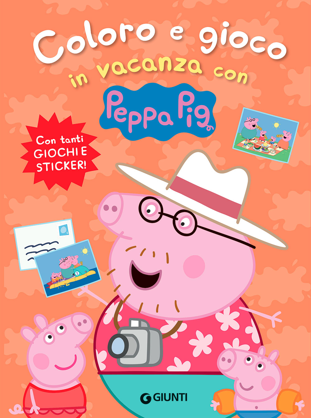 Copertina del libro COLORO E GIOCO IN VACANZA CON PEPPA