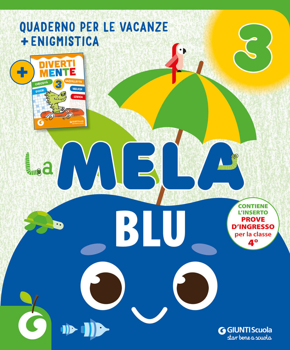 Copertina del libro LA MELA BLU - COMPITI PER LE VACANZE CLA