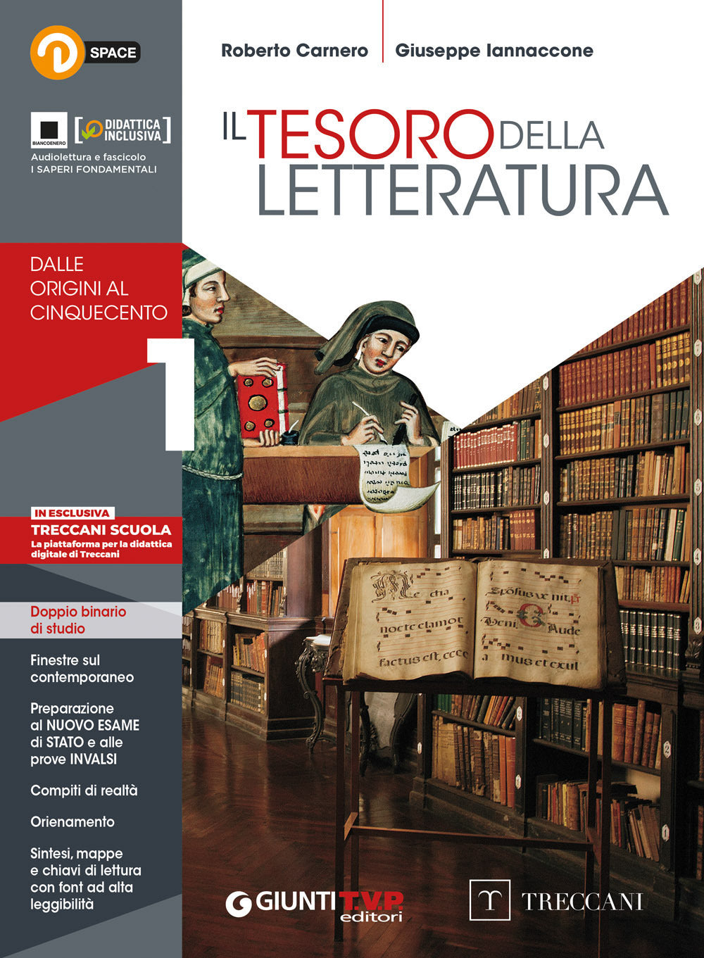 Copertina del libro TESORO DELLA LETTERATURA 1 ED. MISTA