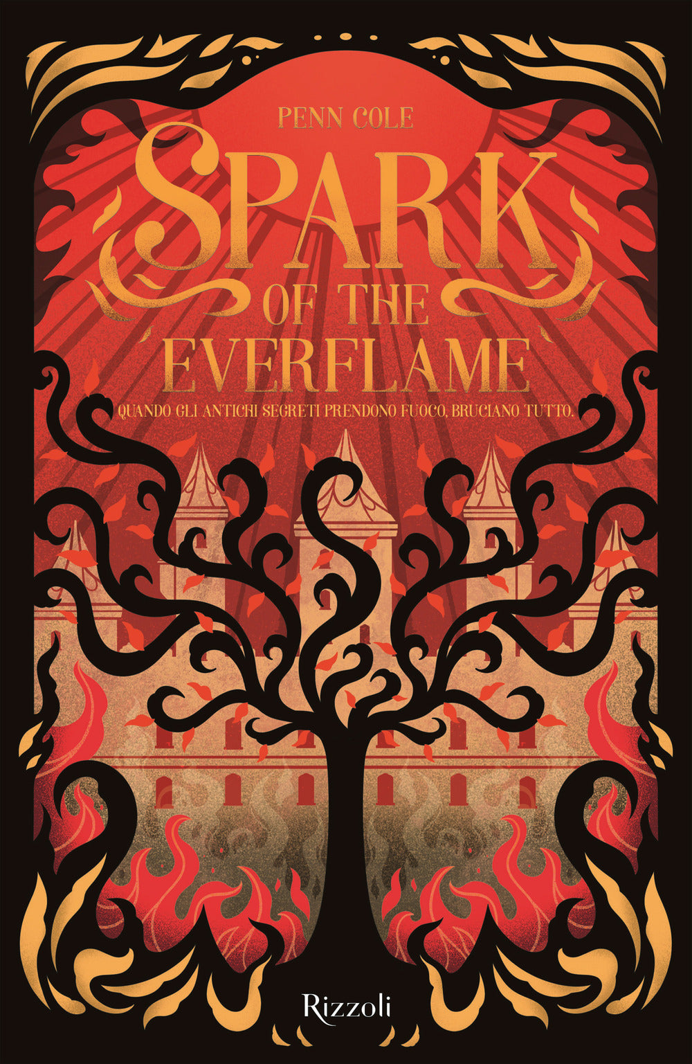 Copertina del libro SPARK OF THE EVERFLAME. LA BIBLIOTECA DI