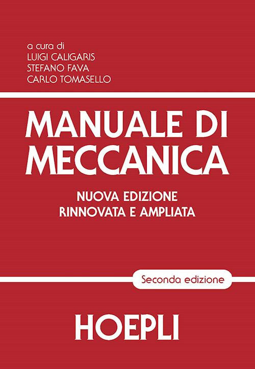 Copertina del libro MANUALE DI MECCANICA N.E. Immagine principale del prodotto