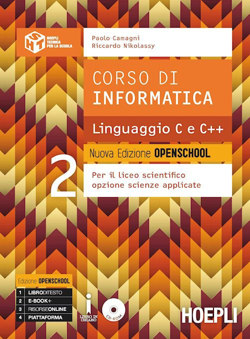 Copertina del libro CORSO DI INFORMATICA LINGUAGGIO C E C++ Immagine principale del prodotto