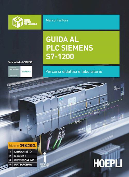 Copertina del libro GUIDA AL PLC SIEMENS S7-1200 ED. MISTA Immagine principale del prodotto