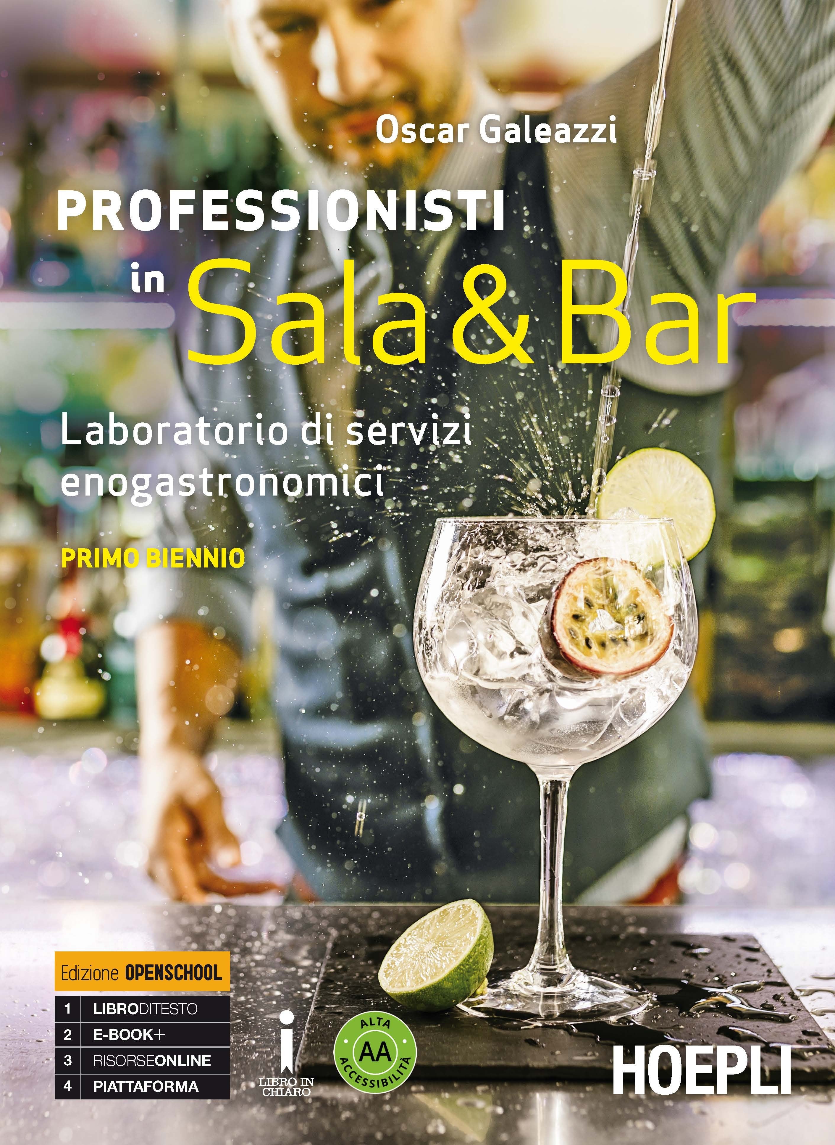 Copertina del libro PROFESSIONISTI IN SALA E BAR 1 ED. MISTA