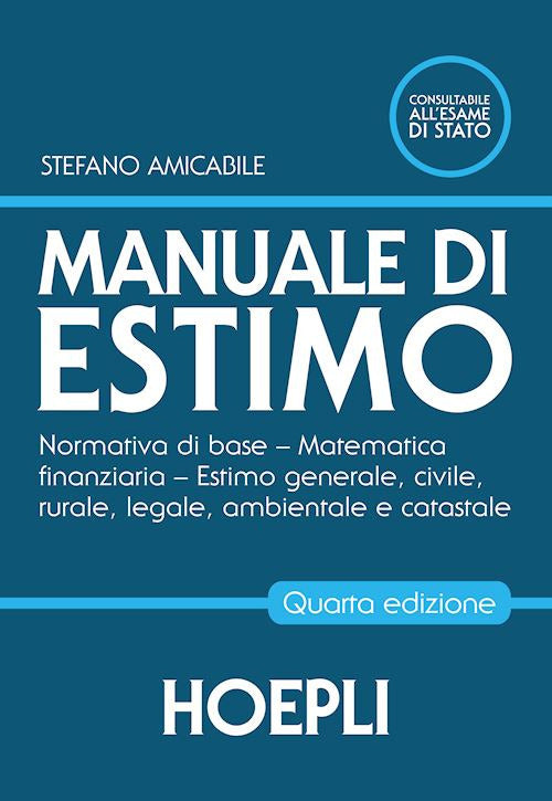 Copertina del libro MANUALE DI ESTIMO ED. MISTA Immagine principale del prodotto