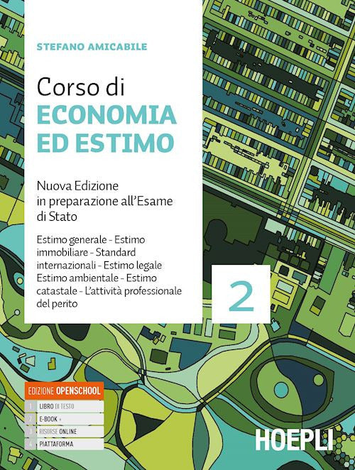 Copertina del libro CORSO DI ECONOMIA ED ESTIMO NUOVA ED. OP