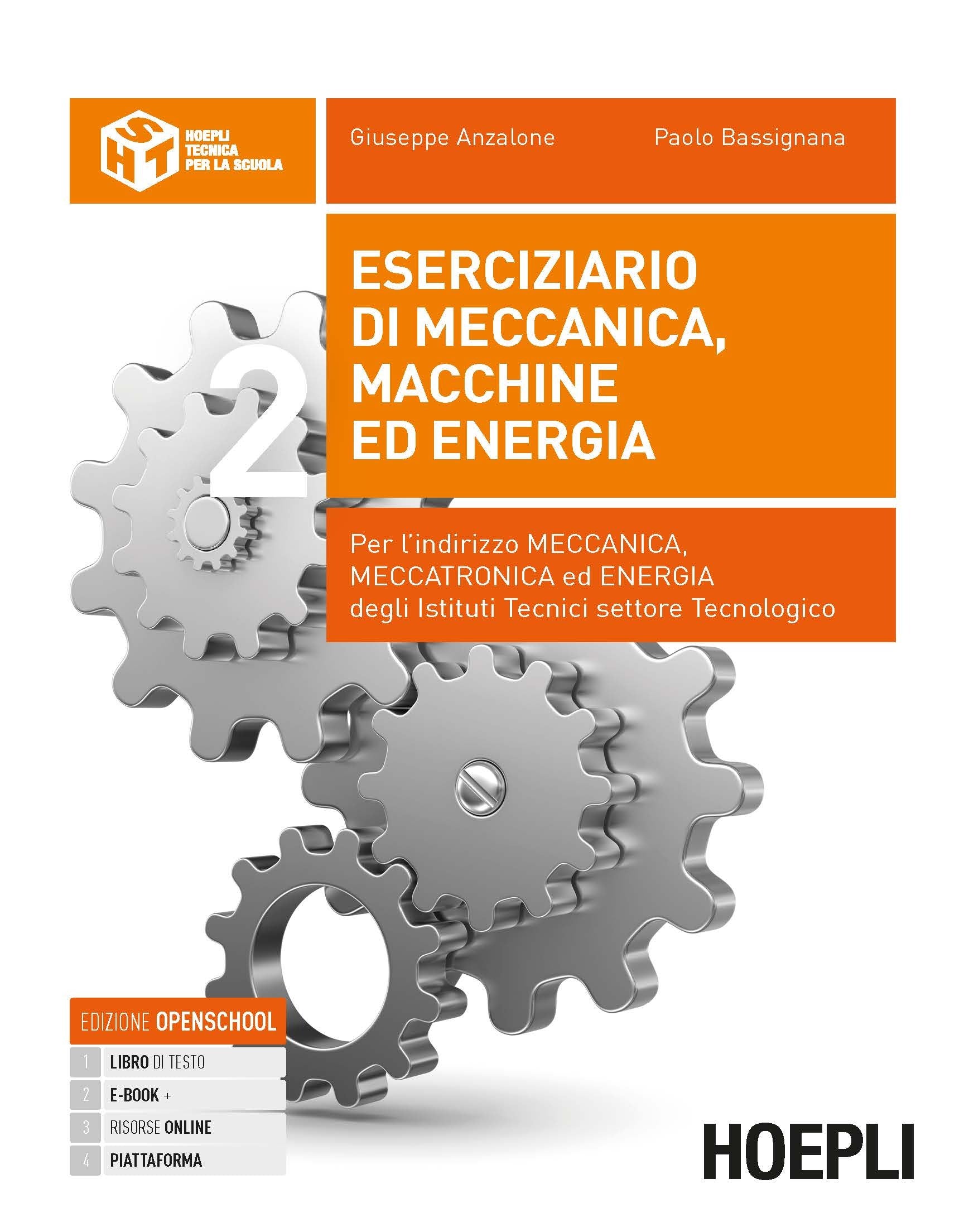 Copertina del libro ESERCIZIARIO DI MECCANICA MACCHINE ED EN