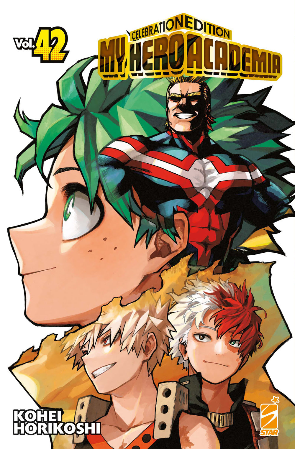 Copertina del libro MY HERO ACADEMIA N. 42 CELEBRATION EDITI