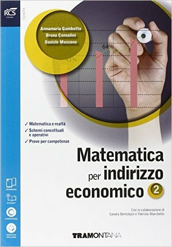 Copertina del libro MATEMATICA PER INDIRIZZO ECONOMICO 2 ED.