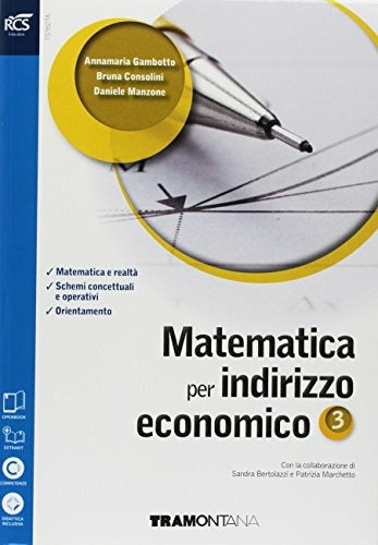 Copertina del libro MATEMATICA PER INDIRIZZO ECONOMICO 3 ED.