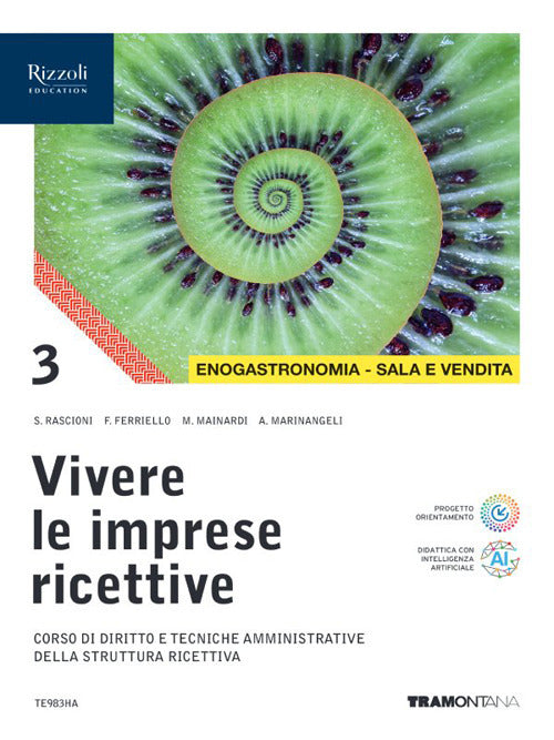 Copertina del libro VIVERE IMPRESE RICETTIVE ENOLOGIA E SALA