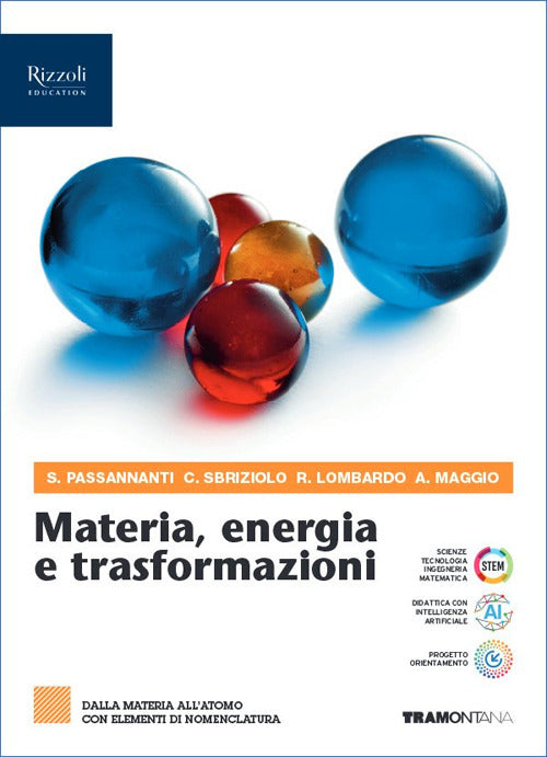 Copertina del libro MATERIA ENERGIA E TRASFORMAZIONI 1 BN