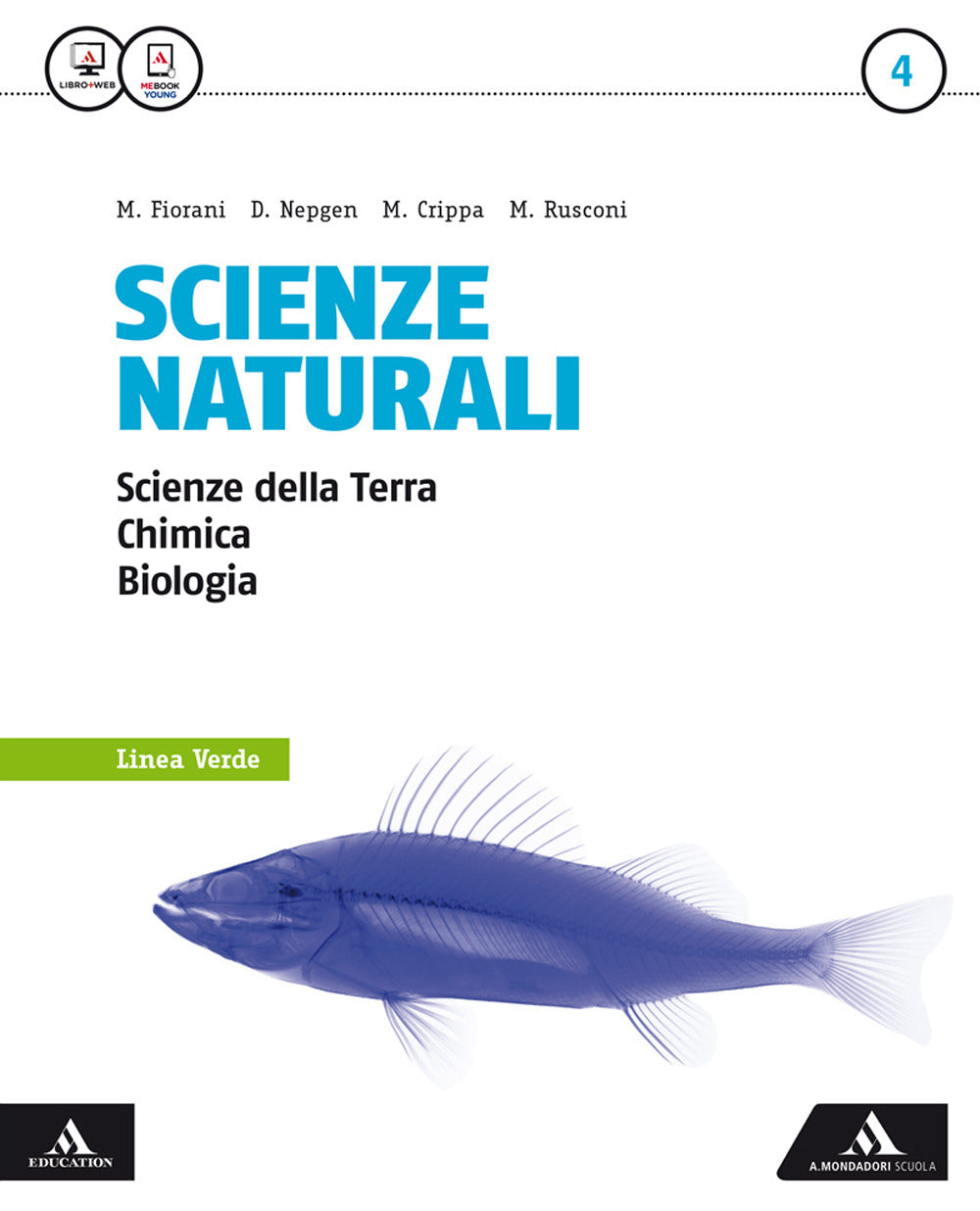 Copertina del libro SCIENZE NATURALI LINEA VERDE 4 ED. MISTA