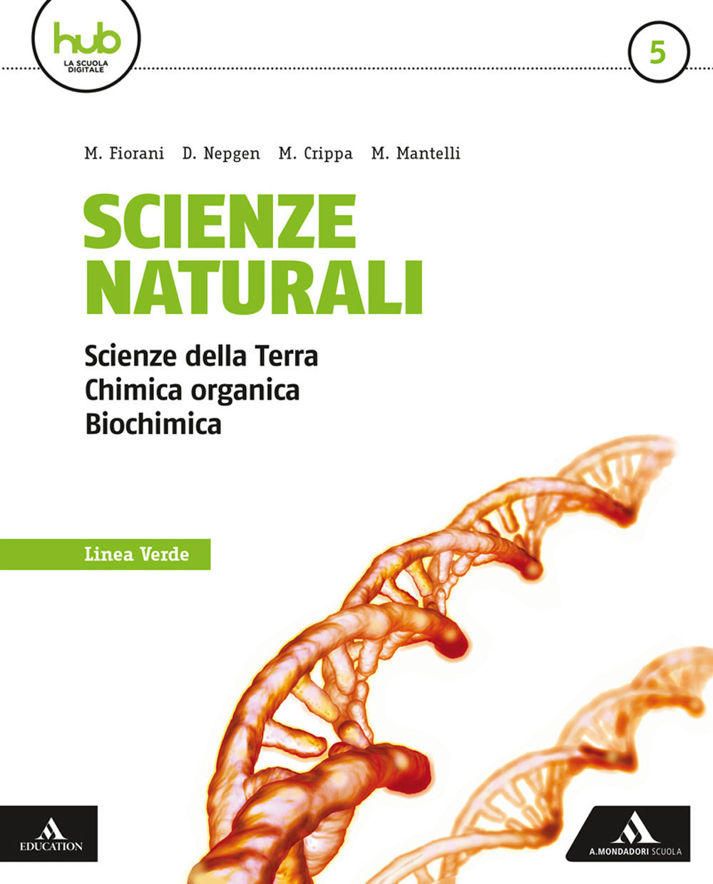 Copertina del libro SCIENZE NATURALI LINEA VERDE 5 ED. MISTA