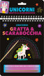 Copertina del libro UNICORNI. GRATTA E SCARABOCCHIA. EDIZ. A