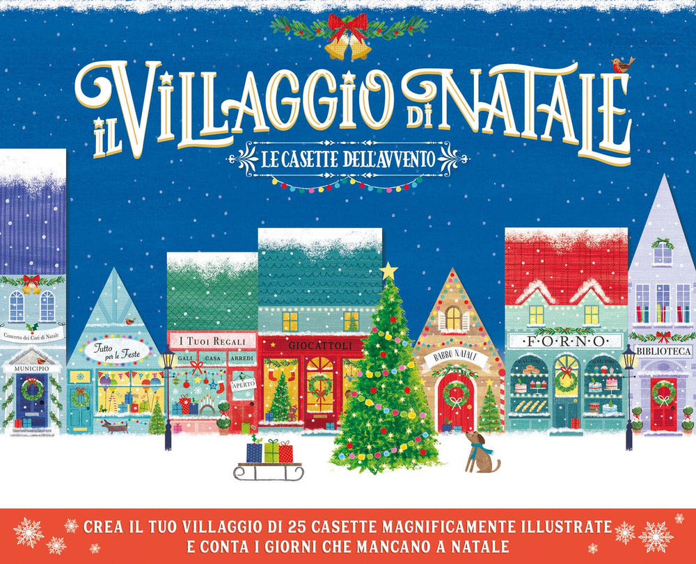 Copertina del libro IL VILLAGGIO DI NATALE. LE CASETTE DELL'