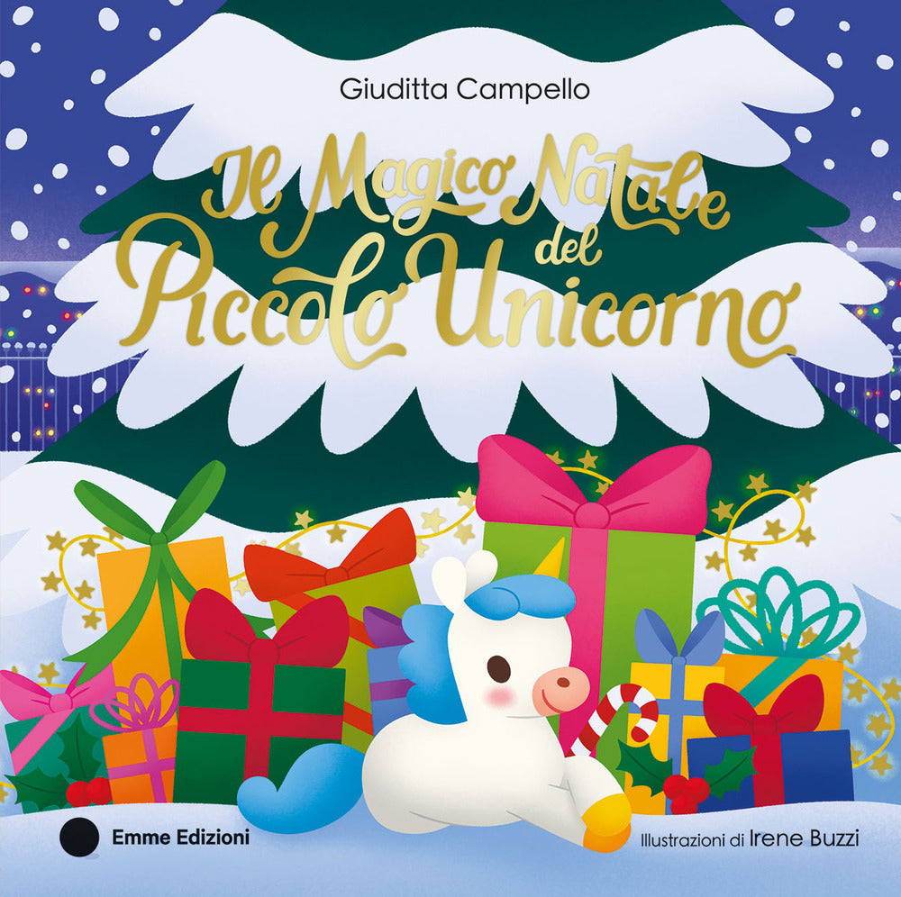 Copertina del libro IL MAGICO NATALE DEL PICCOLO UNICORNO. E