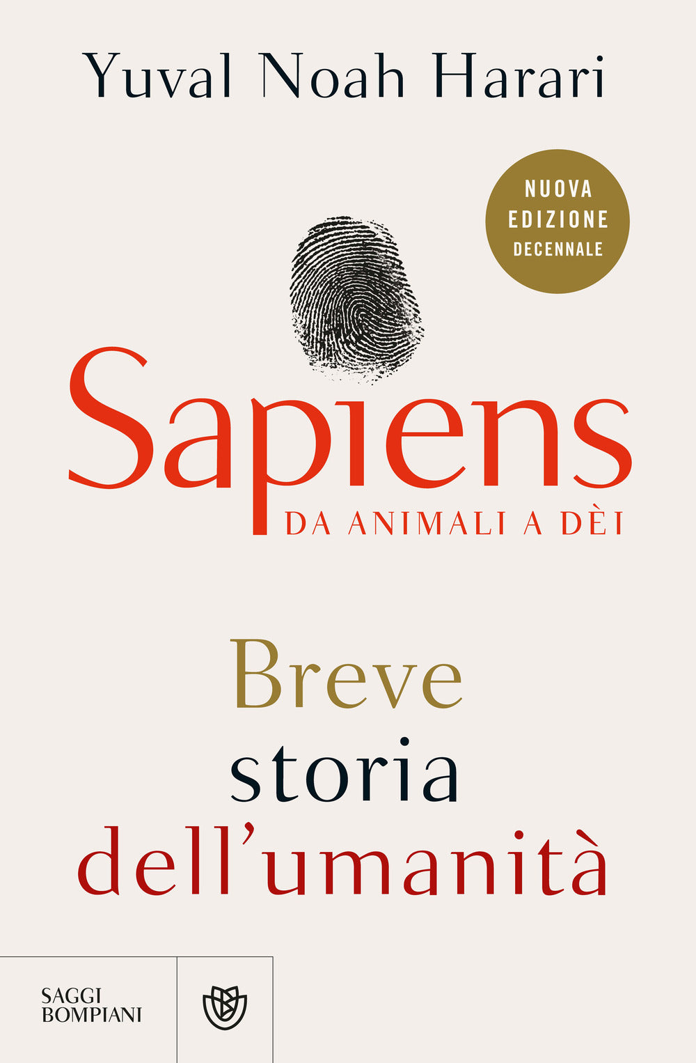 Copertina del libro SAPIENS. DA ANIMALI A DEI