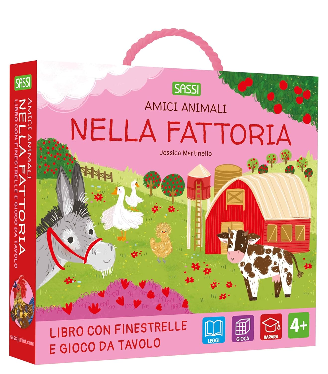 Copertina del libro NELLA FATTORIA. AMICI ANIMALI. EDIZ. A C
