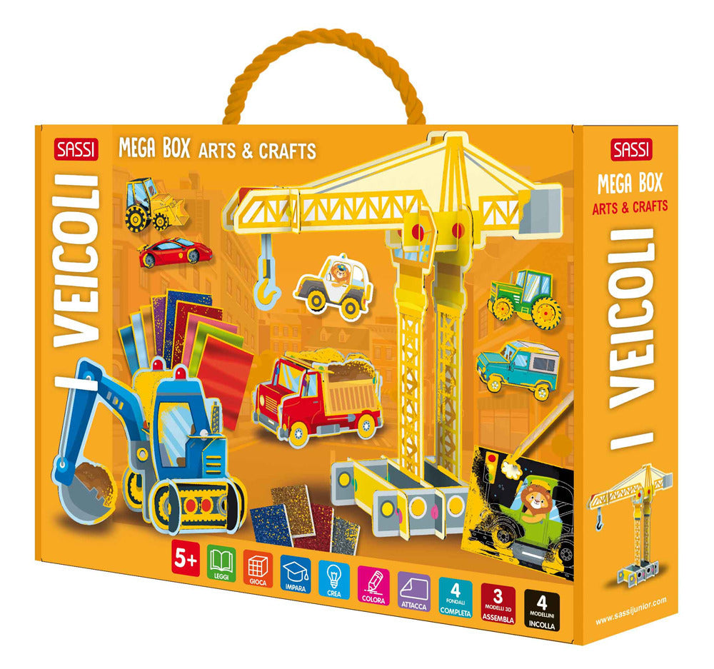 Copertina del libro VEICOLI. MEGA BOX ARTS & CRAFTS. EDIZ. A Immagine principale del prodotto