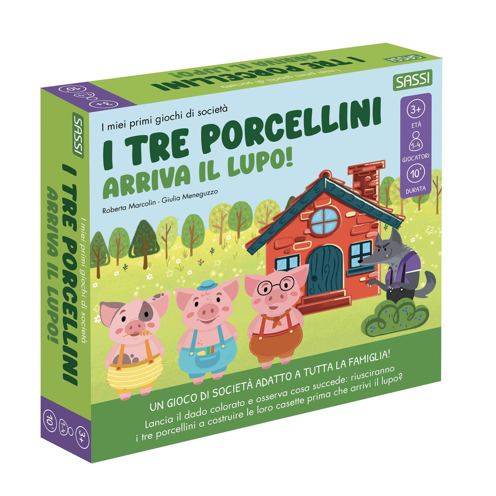 Copertina del libro TRE PORCELLINI. ARRIVA IL LUPO! I MIEI Immagine principale del prodotto