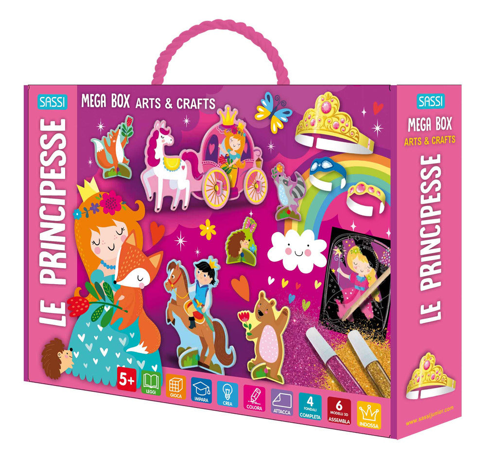 Copertina del libro PRINCIPESSE. MEGA BOX ARTS & CRAFTS. EDI